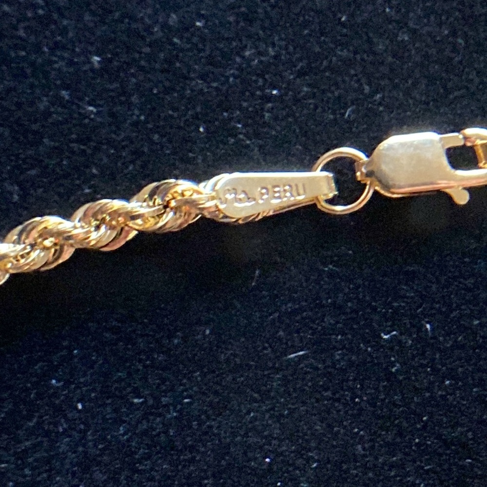 🆕10K Gold Designer Rope Chain Bracelet Set - Picture 4 of 12